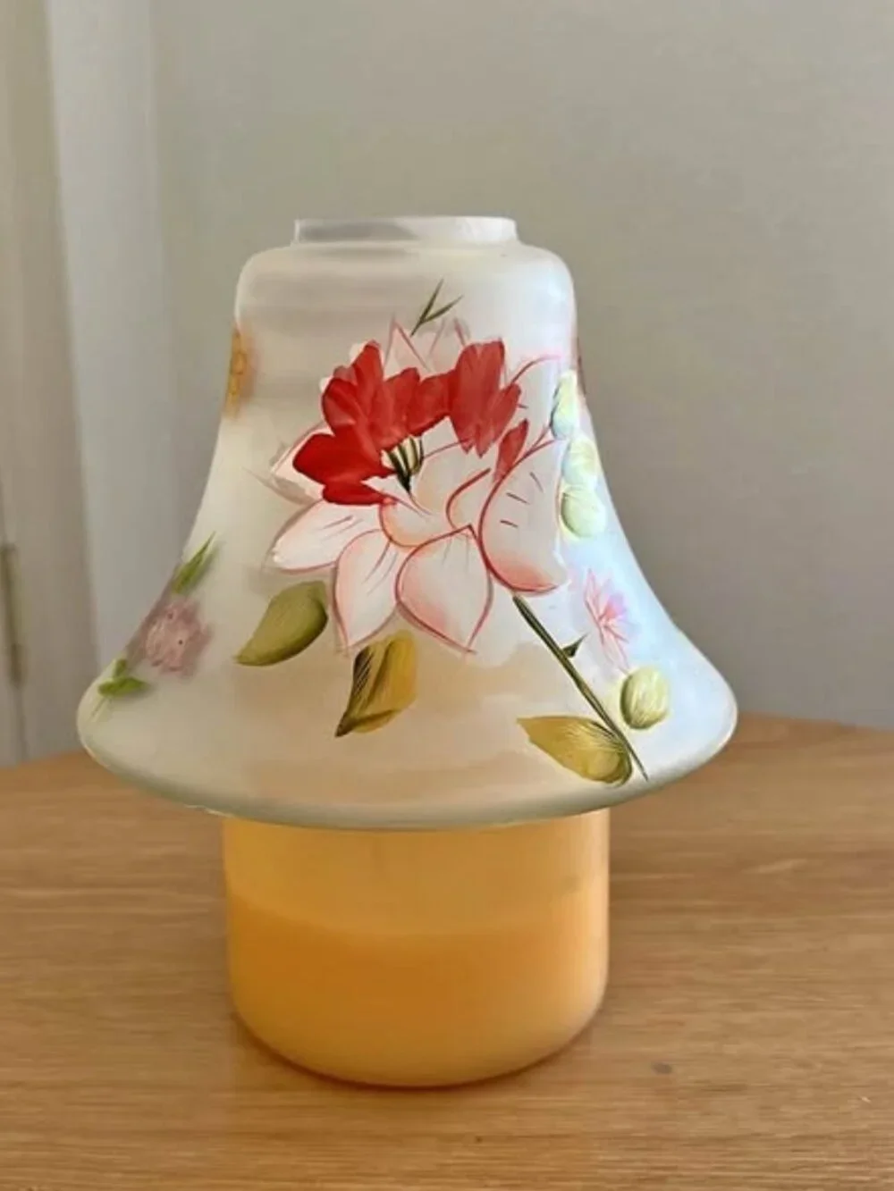Set of 3 Yankee Candle Glass Ceramic Candle Topper Seasons Holidays Large